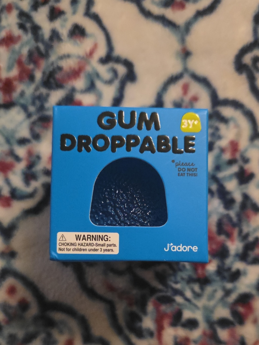 Gum Droppable Toy - Bright Blue Box